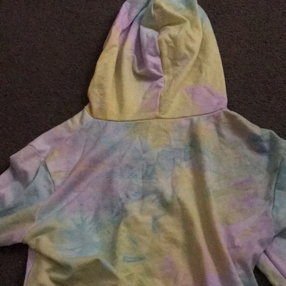 Long sleeve, thin, crop top hoodie - Picture 2 of 2